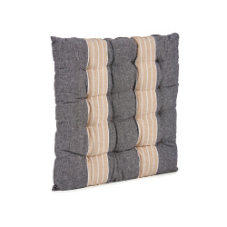 COUSSIN RAYURES GRIS FONCE