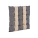 COUSSIN RAYURES GRIS FONCE