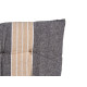 COUSSIN RAYURES GRIS FONCE