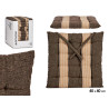 BROWN STRIPED CUSHION 