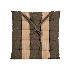 CUSCINO RIGHE MARRONE