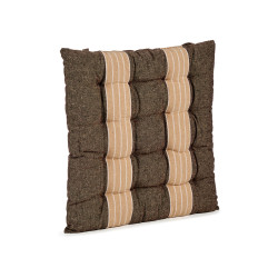 BROWN STRIPED CUSHION 