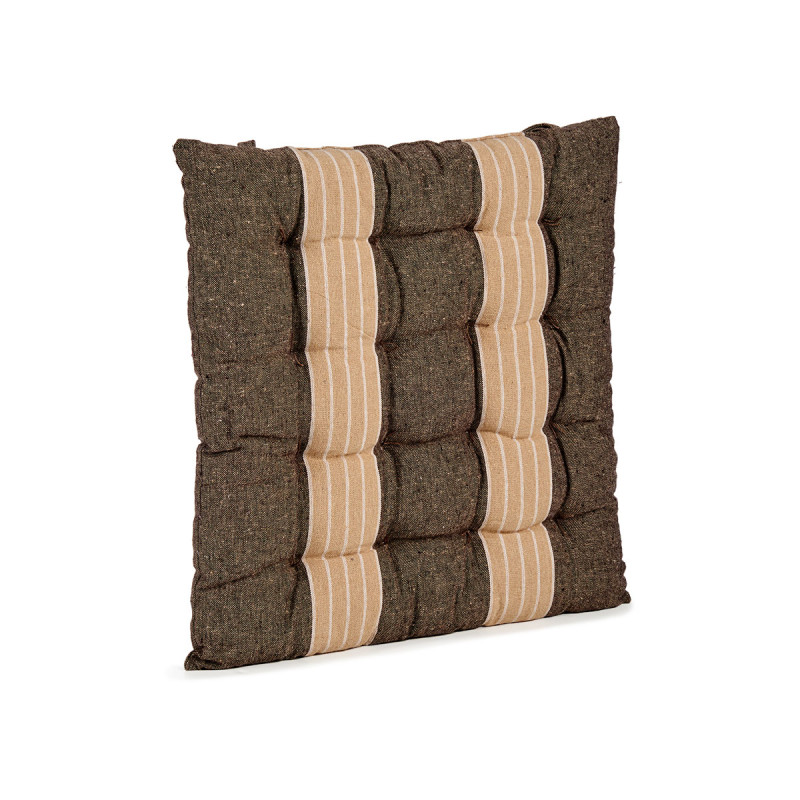 COJIN SILLA RAYAS MARRON