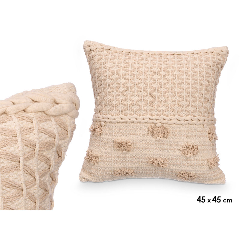 CUSCINO NAPPE BEIGE 45X45 CM
