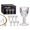 254ML DIAMOND SHAPE WATER GLASS WITH GOLD EDGE 