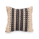 COUSSIN RAYURES NOIR 45X45 CM