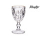 254ML DIAMOND SHAPE WATER GLASS WITH GOLD EDGE 