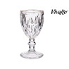 254ML DIAMOND SHAPE WATER GLASS WITH GOLD EDGE 