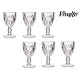 254ML DIAMOND SHAPE WATER GLASS WITH GOLD EDGE 