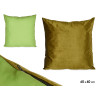 COUSSIN VELOURS VERT 60X60CM