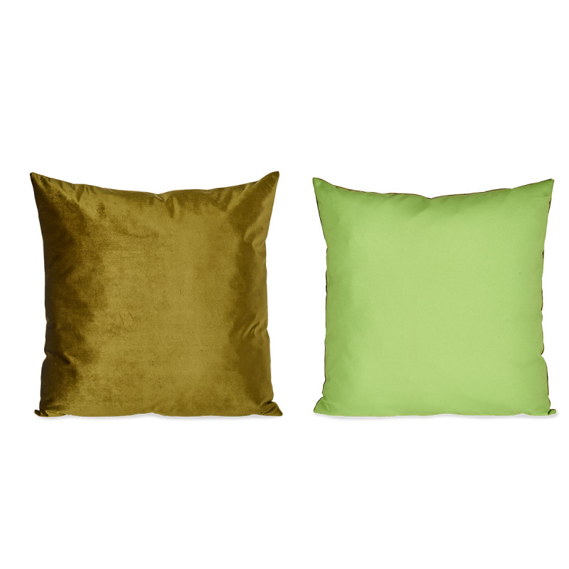 COUSSIN VELOURS VERT 60X60CM