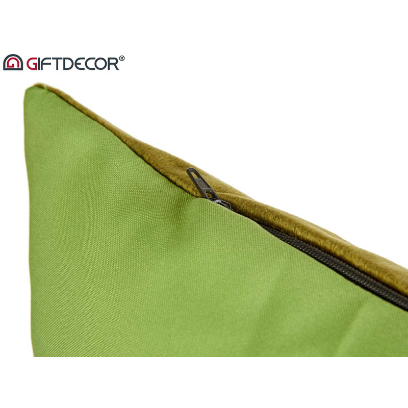 COUSSIN VELOURS VERT 60X60CM