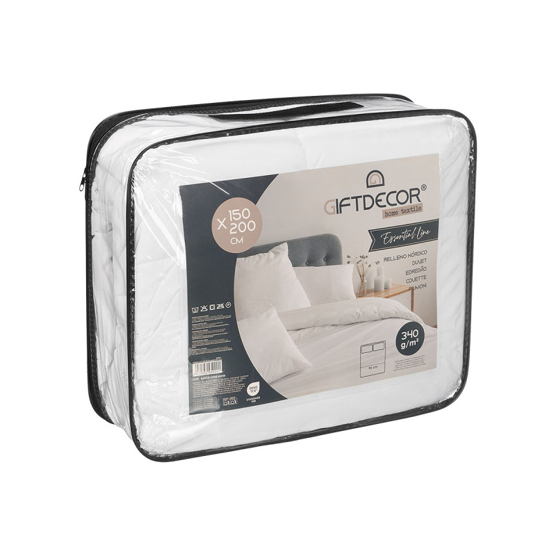 EDREDÃO QUENTE 150X200CM BRANCO