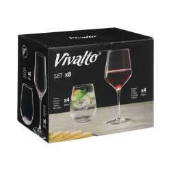 CONJ 8 PEÇAS COPO 480ML CÁLICE 620ML