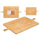 SQUARE SERVING BOARD 2 HANDLES BAMBOO