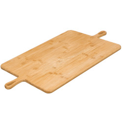 TAVOLA SERVIRE 2 MANIGLIE BAMBU QUADRATA