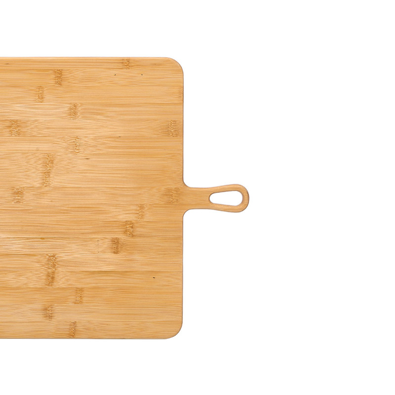 SQUARE SERVING BOARD 2 HANDLES BAMBOO