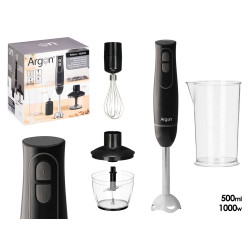 SET BLENDER ACCESSOIRES NOIR GRIS 1000W