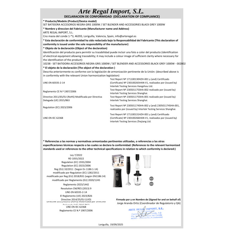 SET BLENDER AND ACCESSORIES BLACK GREY 1000W