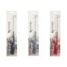BRIQUET SET 3 NOIR GRIS ROUGE 