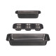 SET 3 STAMPI RETTANGOLARI 3 FORME ACCIAIO GRIGIO