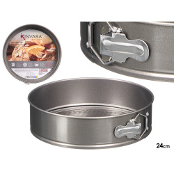 MOLDE REDONDO ACERO GRIS 24CM