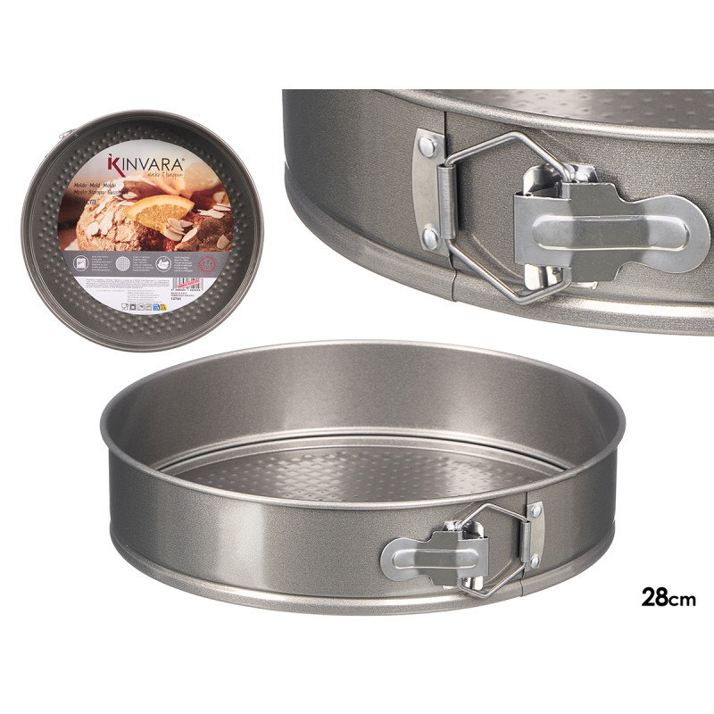 STAMPO ROTONDO ACCIAIO GRIGIO 28CM