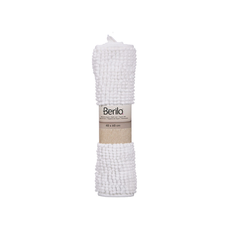 TAPIS BAIN BLANC 40X60CM