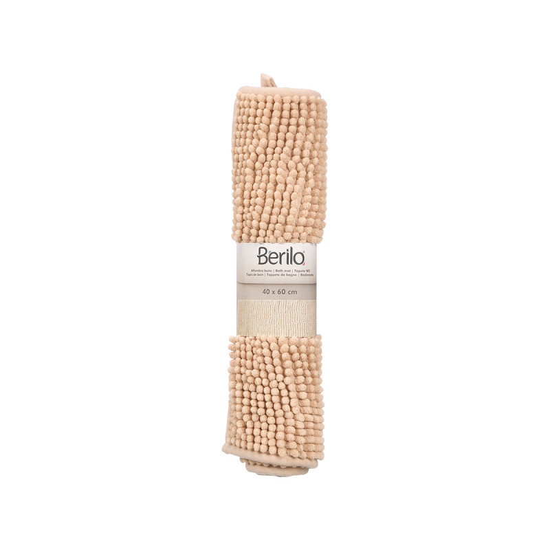 TAPETE BANHO BEGE 40X60CM