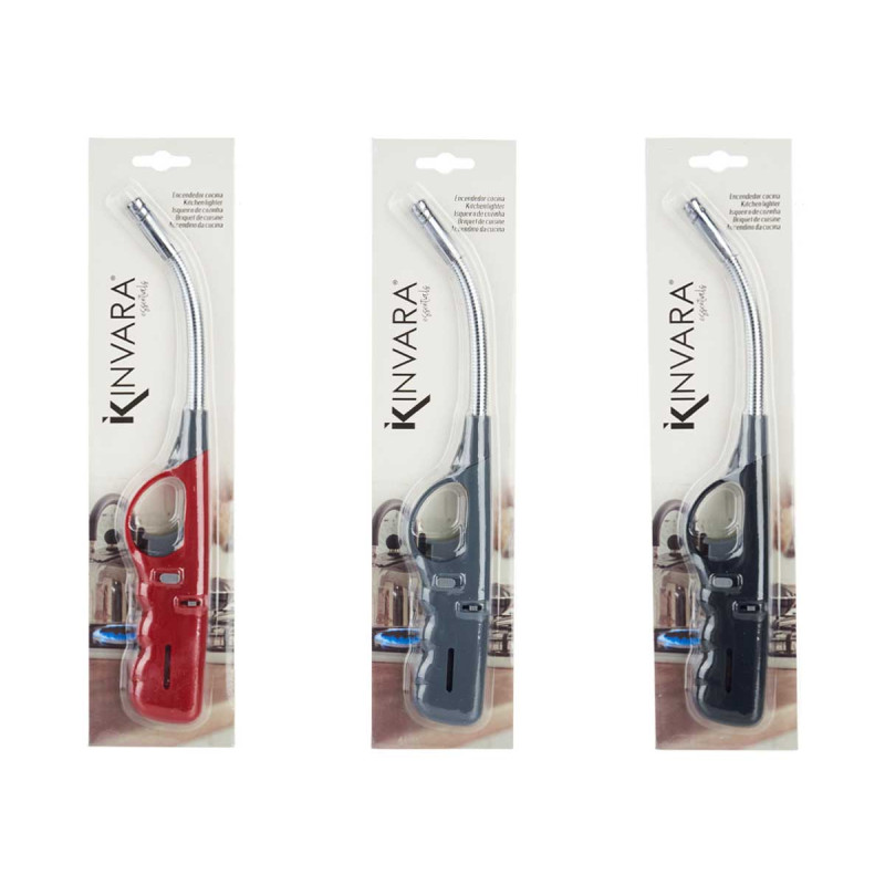ASSORT 3 BLACK GREY RED FLEXIBLE LIGHTER 