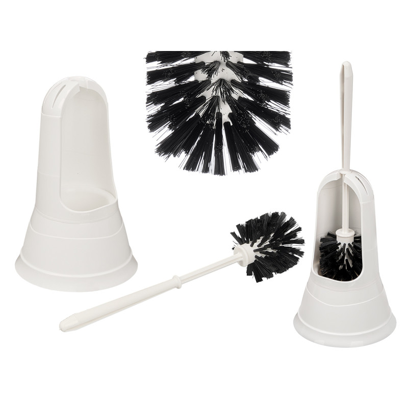 ESCOBILLERO PLASTICO REDONDO BLANCO