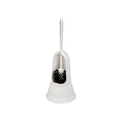 BROSSE WC PLASTIQUE ROND BLANC