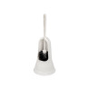 BROSSE WC PLASTIQUE ROND BLANC