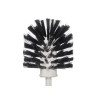 WHITE ROUND PLASTIC TOILET BRUSH