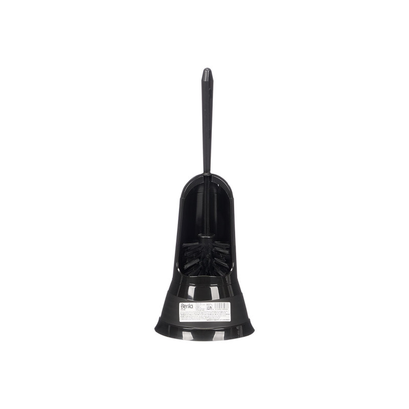 BLACK ROUND PLASTIC TOILET BRUSH