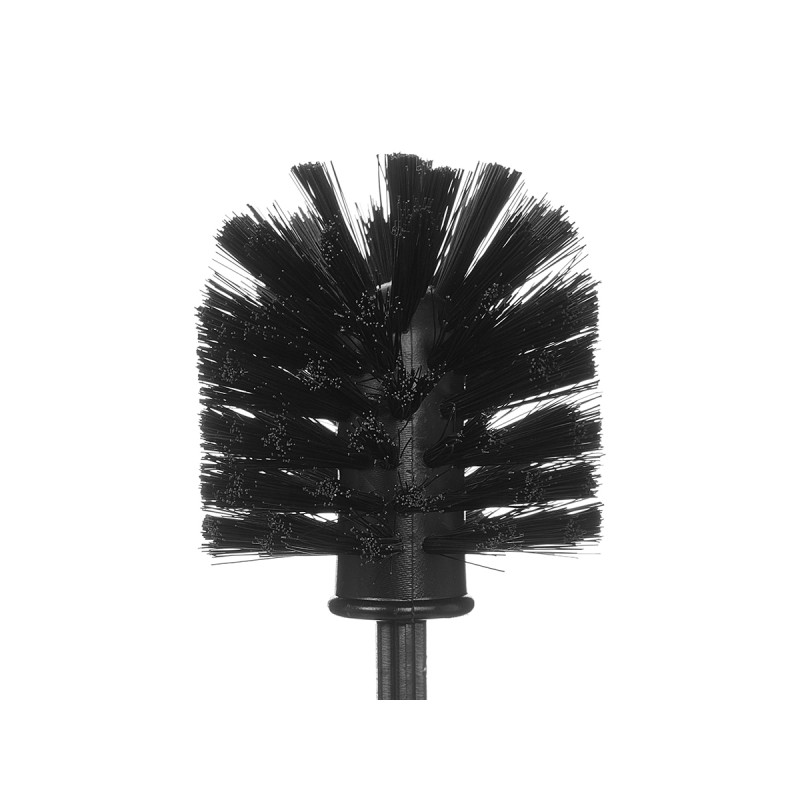 BLACK ROUND PLASTIC TOILET BRUSH