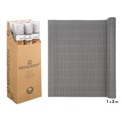 ROULEAU DE ROSEAU POUR CLÔTURE GRIS PVC