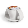 TASSE A CAFE PORCELAINE A LARGE OUVERTURE, SOUCOUP
