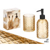 SET 2 DOSIFICADOR VASO 410ML BAÑO AMBAR DIAMANT