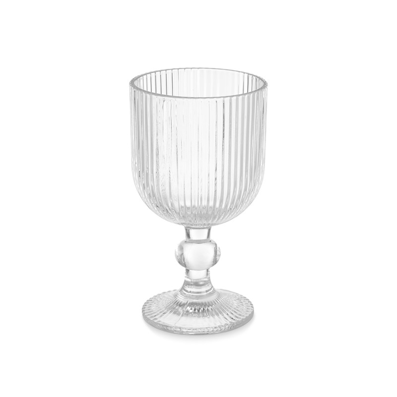 WINE GLASS 260MLTRANSPARENT STRIPES