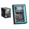 BLACK AND BLUE WOOD PHOTO HOLDER 10X15