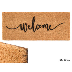 PAILLASSON NATUREL WELCOME 25X60CM