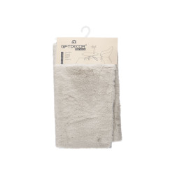 FABRIC RUG SHAGGY PILE 50X80 CM LIGHT GREY 