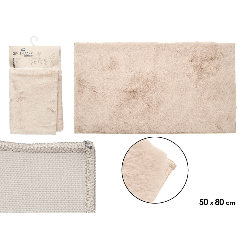 TAPIS RABBIT50X80 CM BEIGE CLAIR