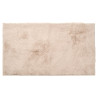 FABRIC RUG SHAGGY PILE 50X80 CM LIGHT BEIGE 