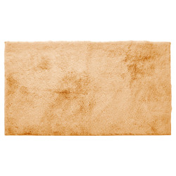 FABRIC RUG SHAGGY PILE 50X80 CM BROWN 