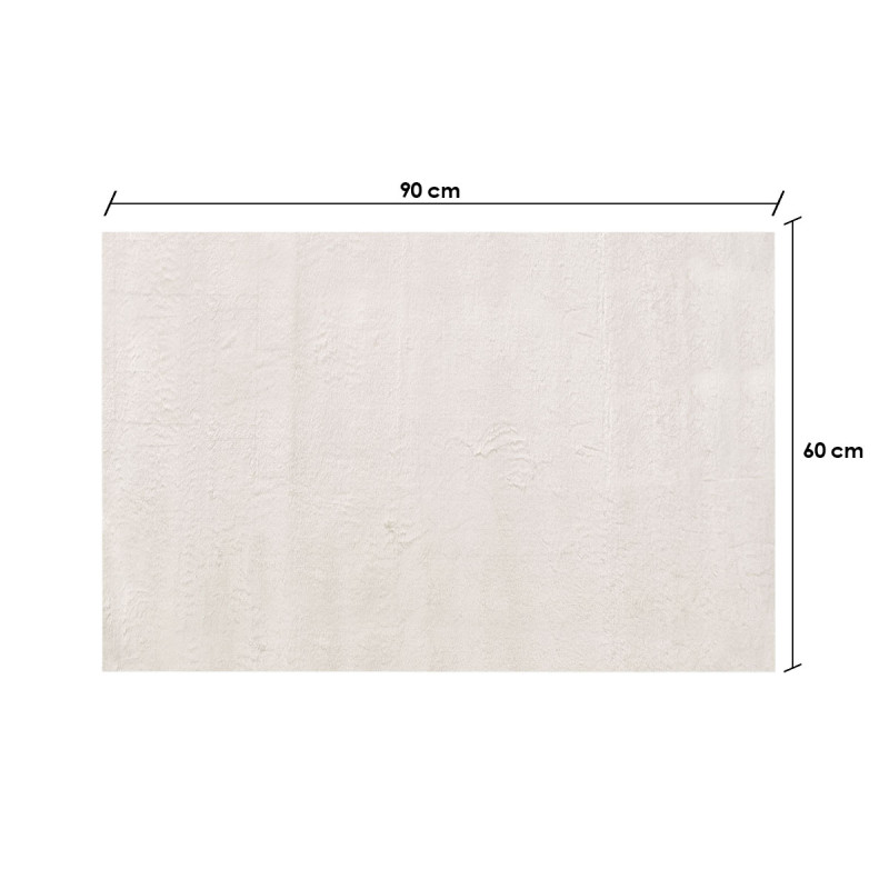 SOFT RUG CREAM WHITE 60X90CM 