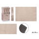 TAPIS SOFT BEIGE FONCÉ 60X90CM