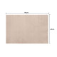TAPETE SOFT BEGE ESCURO 60X90CM