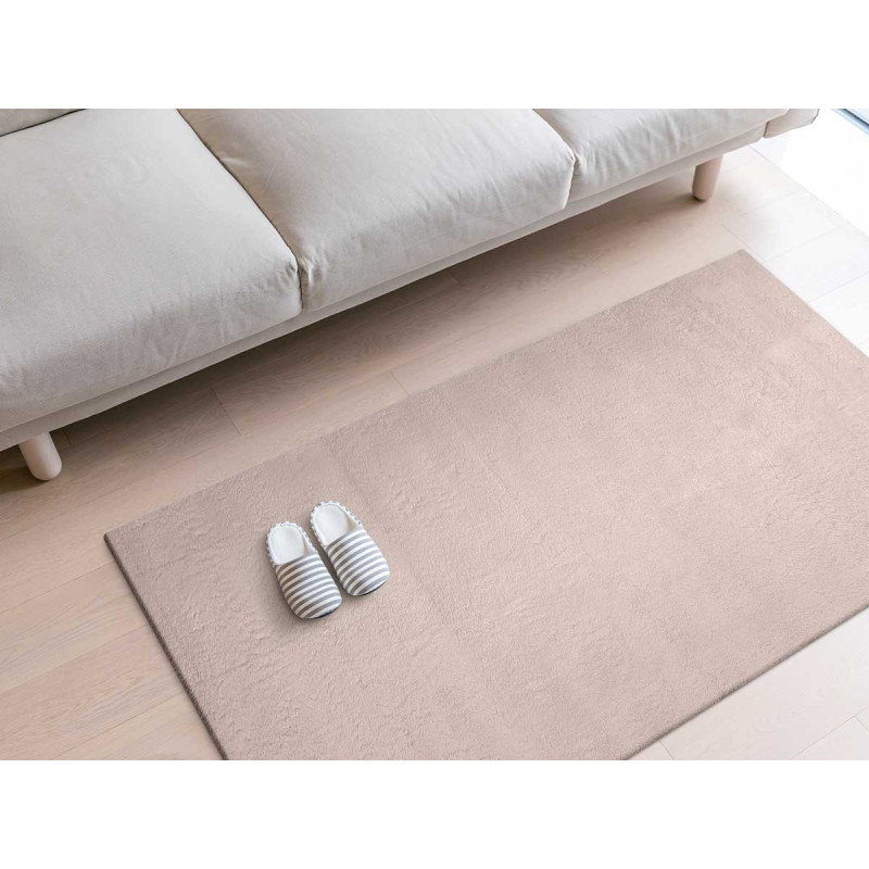 TAPIS SOFT BEIGE FONCÉ 60X90CM